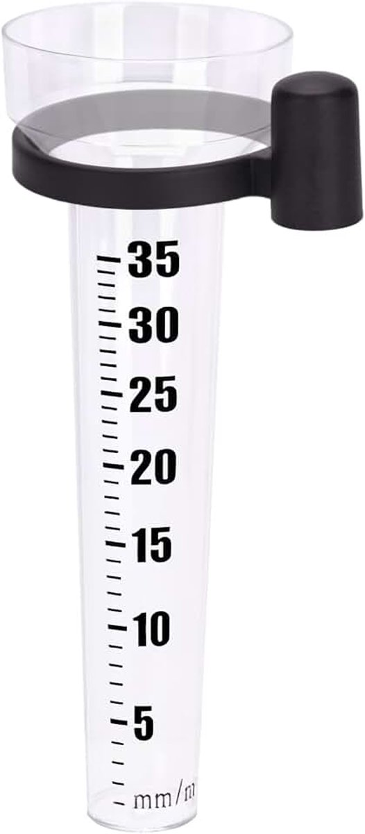 Regenmeter en regenmeter van kunststof, voor buiten, voor tuin, moestuin, wit