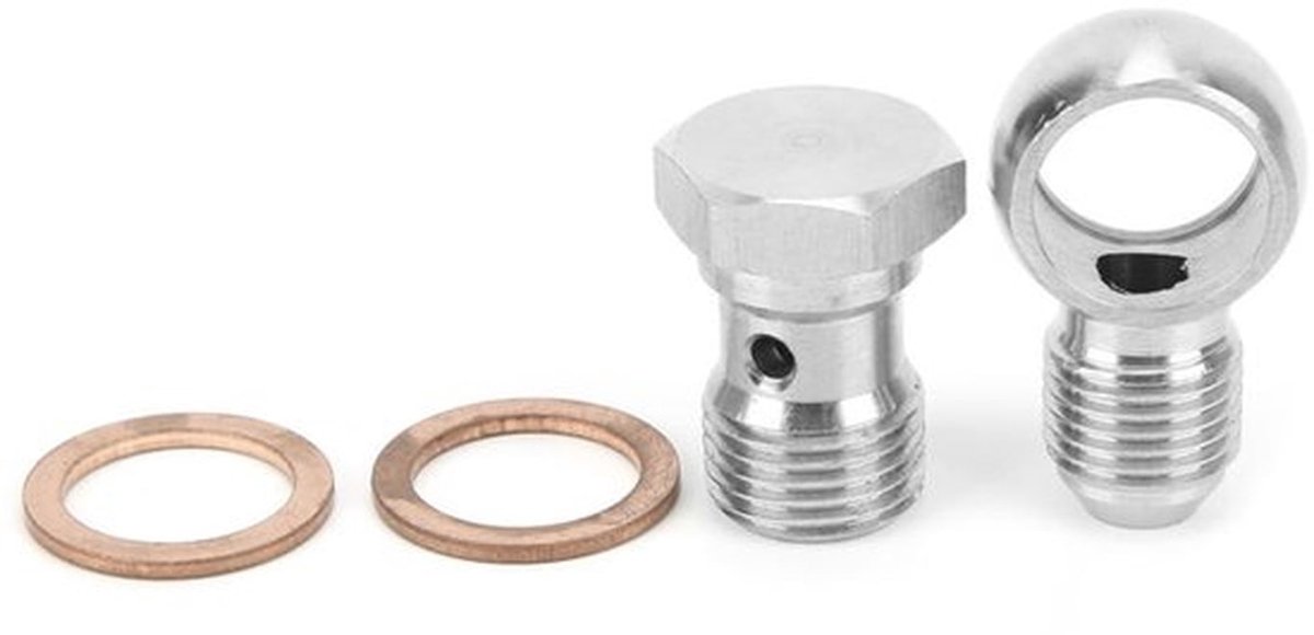 Boutenset van 16 mm naar 6AN geschikt voor de rechterkant van de Garrett TB03 T3-turbocompressor.