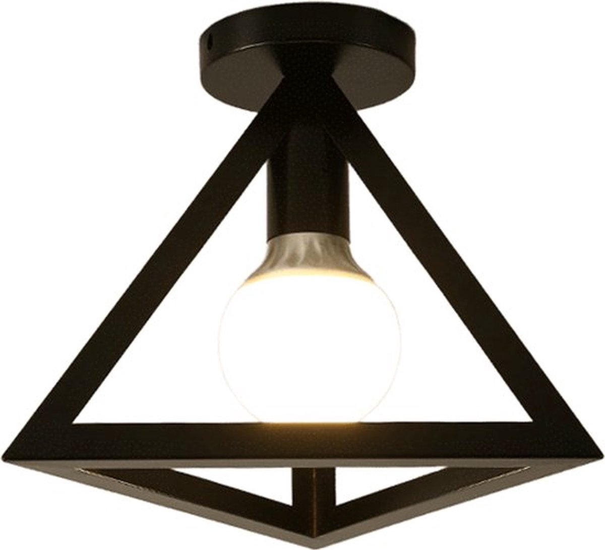 Hanglamp uit één stuk voor hal, gang en slaapkamer - moderne minimalistische plafondlamp (driehoekig ontwerp, lamp niet inbegrepen).