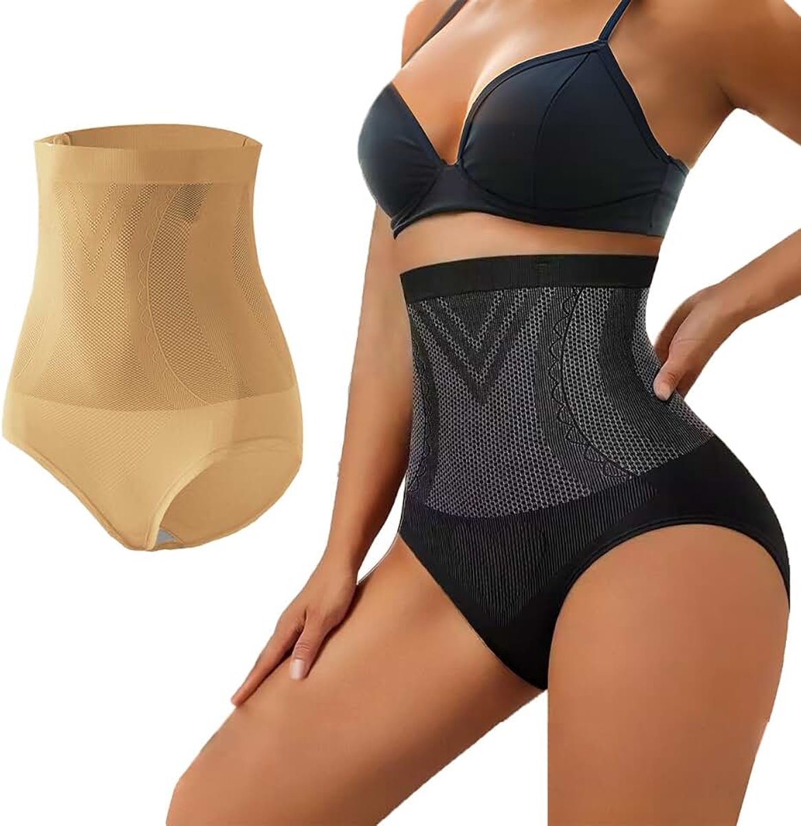 Shapewear Korset met Sterkte - Hoge Taille Figuurvormende Push up Slips, Buikweg Shapewear, Ondergoed Vrouwen