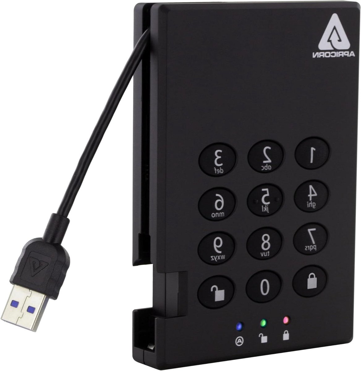 Externe Harde Schijf - Draagbare Opslag - Veilige Data Opslag - Hardware Encryptie - 500GB - Zwart