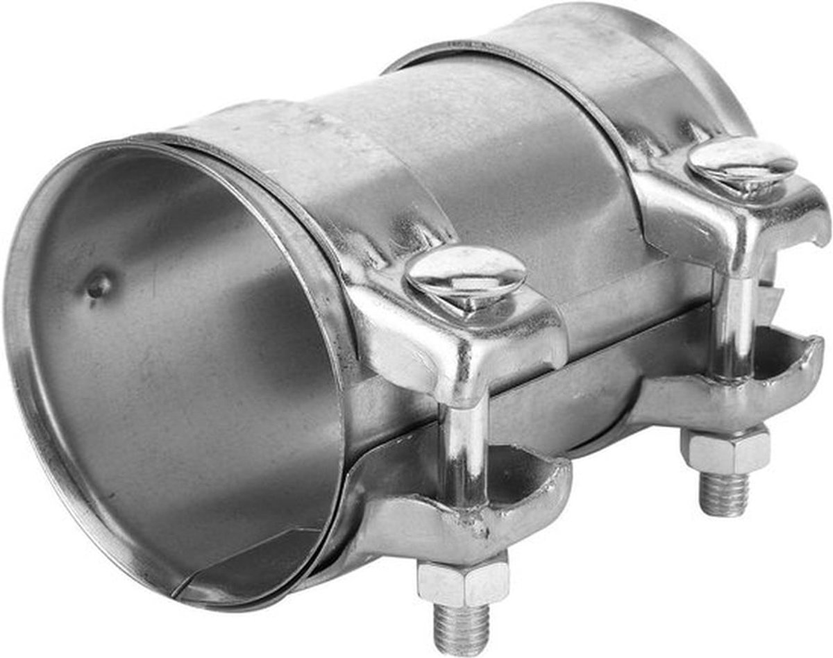 Dubbele Uitlaatpijp Klem Verbindingsstuk, 76mm Diameter, Voor Uitlaatpijp Installatie en Reparatie