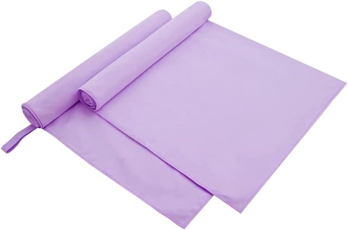 Sporthanddoeken - Sportdoeken - Actieve Levensstijl - Sneldrogend - 180 x 90 cm - Paars