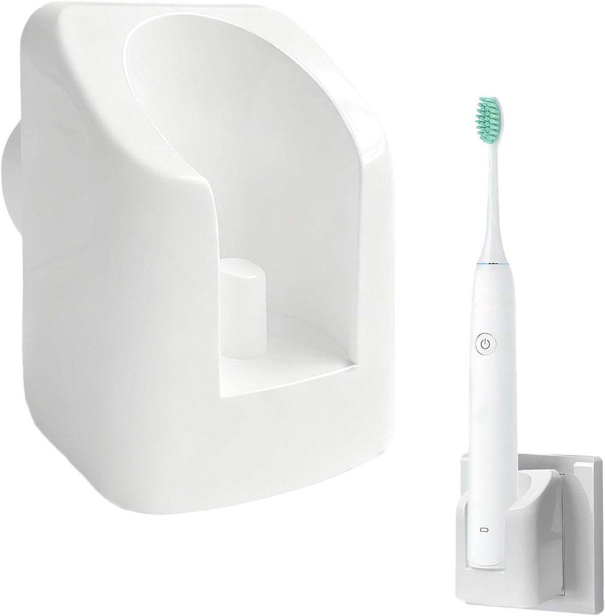 Laadstation Tandenborstel - Oplader Houder - Elektrisch Opladen - Energiezuinig Design - 0.3W - Wit
