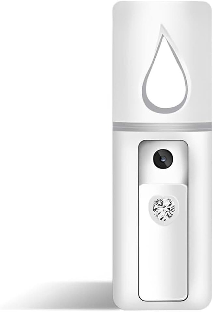 Gezichtsstomer Nano Oplaadbare Draagbare Vernevelaar, Vochtinbrengende Spray, Huidverzorging, Gezichtsdamp, Thuis Reizen, Wit