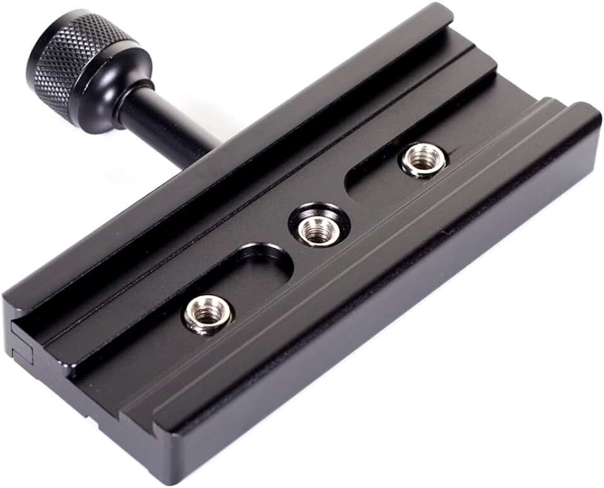Release Plaat Compatibel met Arca Swiss 120mm QR Clamp Adapter Met 1/4 3/8 Schroef Converter compatibel voor Statief Ball Head