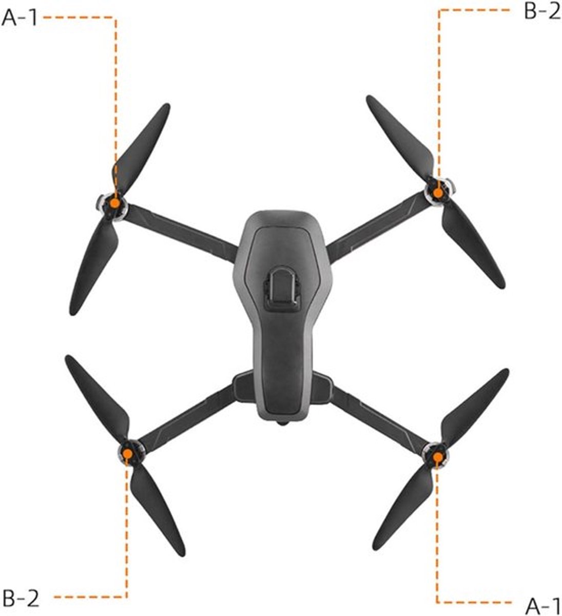 Drone Propellers - Vervanging Wing Blades - Reparatie Accessoires - Accessoires - Geschikt voor Drone - Zwart - Vervanging Drone Blade Reparatie Accessoires (4 paar)