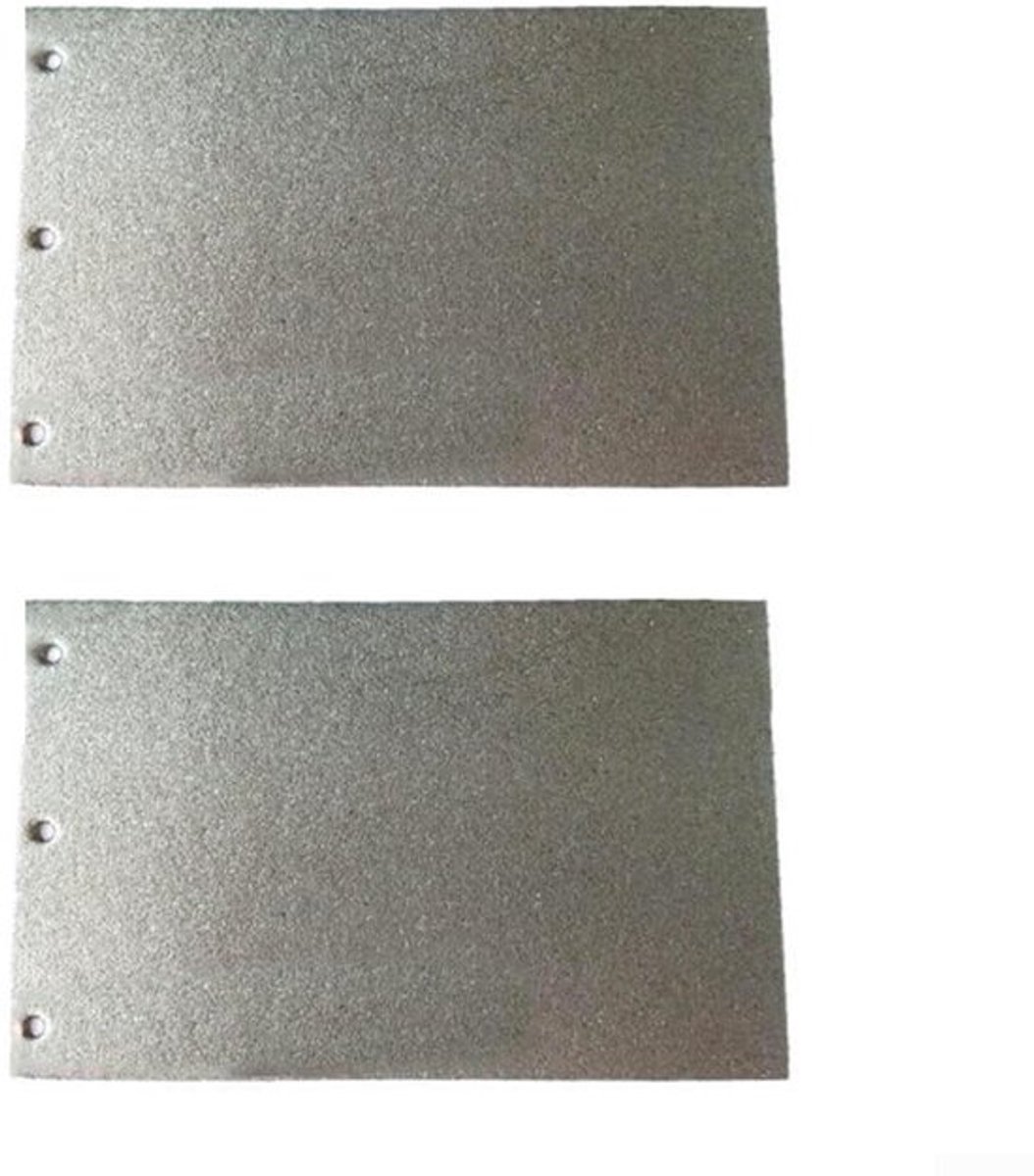 Carbon Basisplaat Vervangend - 2 Stuks - Geschikt voor 9403/MT190/MT9 - Met 3 Montagegaten - Duurzaam Koolstofmateriaal - 170x110 mm - Schuurmachine Pad
