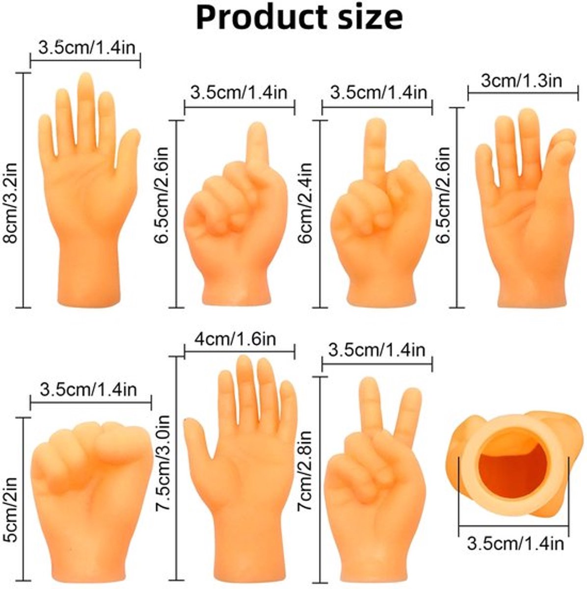 Vingerpoppen Set van 14 - Miniatuur Vingerpoppen - Zacht PVC-Materiaal - Grappige Vingerhanden - Interactief Speelgoed - Veilig en Comfortabel - Vingerspelletjes