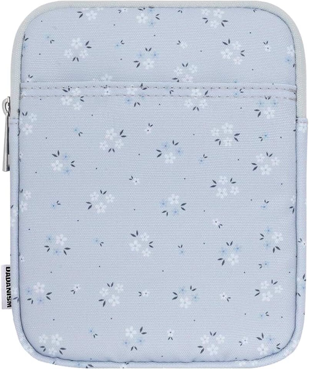 6-7 Inch Universal Padded Sleeve for eReader, Blue Floral | Protective Carrying Case Fits 7" Paperwhite/Colorsoft Signature Edition eReader, 6" Kobo Clara BW/Colour,7" Kobo Libra Colour