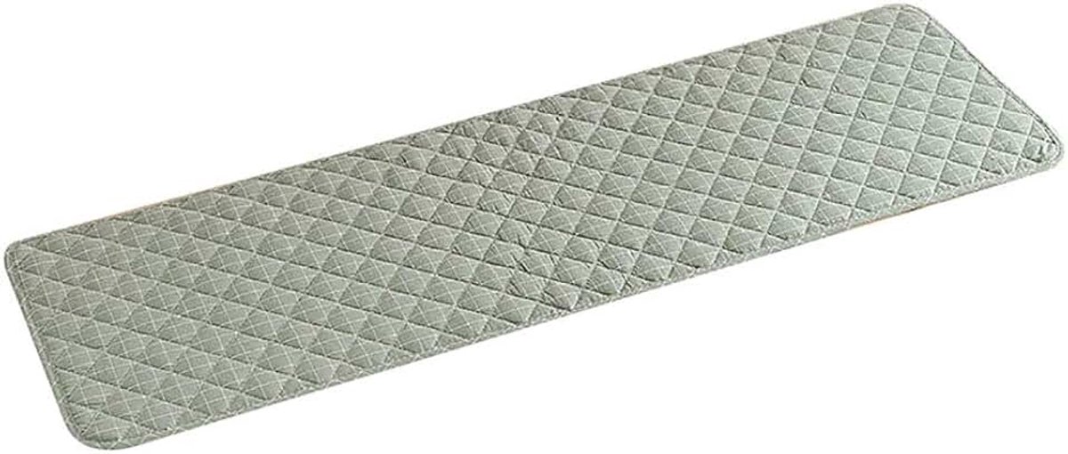 Wangk Patio Soft Sponge Settee Kussen,Antislip Rechthoek Bench Kussen,Afneembaar Zitkussen Venster Pad Tuin Bank Patio Pad Bench Meubels Outdoor 2 Zitkussen - Groen 120×40cm (47×15in)