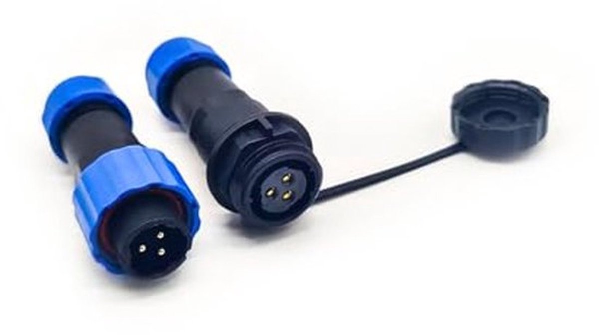 Waterdichte Aansluitstekker, Luchtvaartstekker 2-polig, IP68 voor Buitenlampen