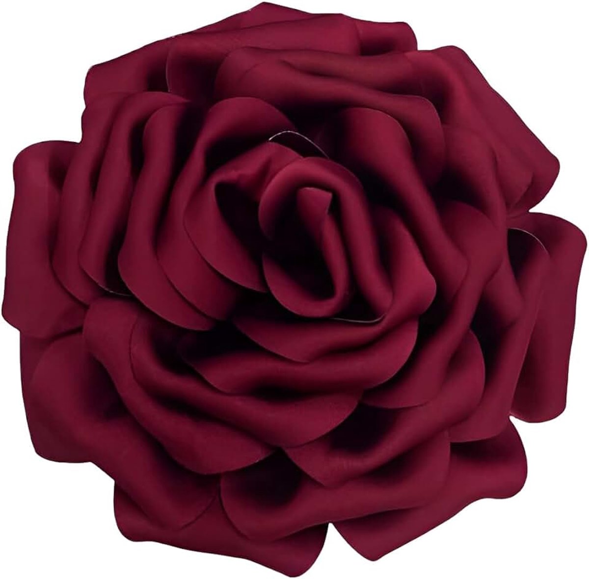 Grote zijden satijnen rozenbroche voor dames - 16 cm luxe stof bloem grote reversspeld, bruiloft feest sieraden cadeau voor jurken, pakken en banketten (veelkleurig)