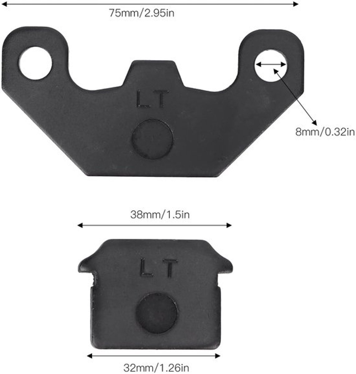 Remblokken - Remprestaties - Slijtvast - Motorfiets - Quad - Geschikt voor Chinese motorcross en pitquads - 2 stuks