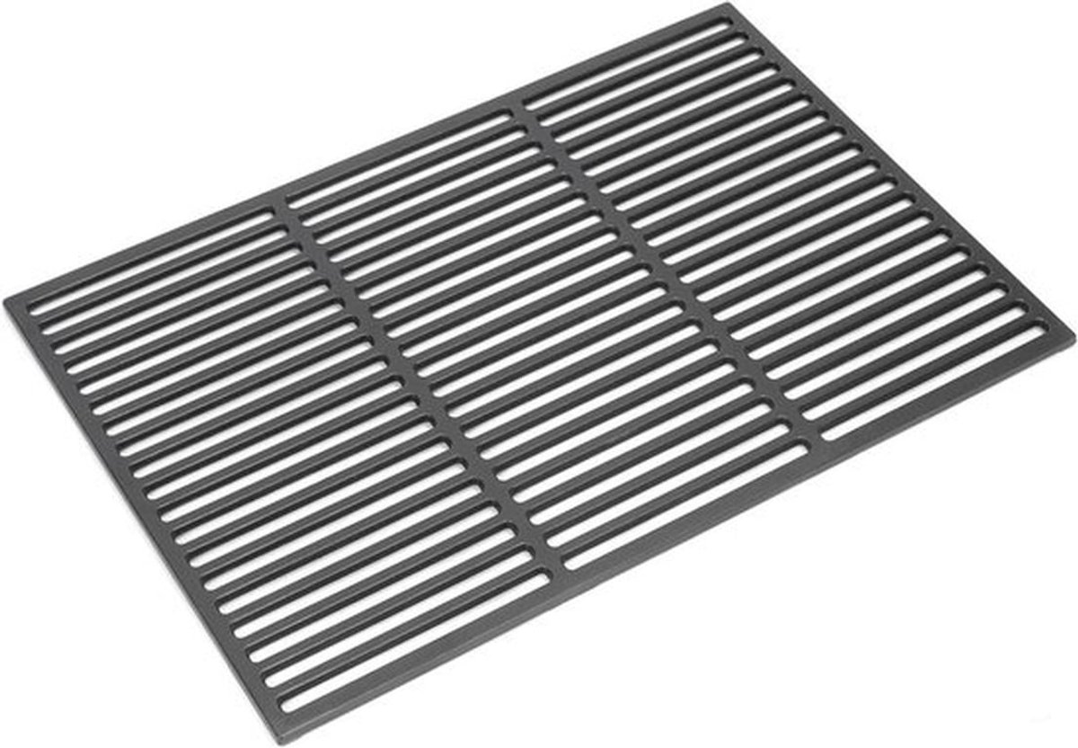 Robuuste gietijzeren grillrooster 60 x 40 cm voor BBQ, gas- en kolenbarbecues, vervangonderdeel, duurzaam en veelzijdig