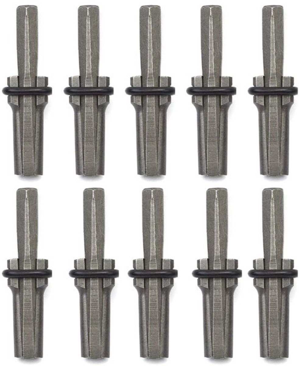Handsplijters Industriële Kwaliteit - 10 Sets - 16 mm Diameter - Stalen Stoppers - Robuust en Duurzaam - Geschikt voor Hardsteen - Splijtwig