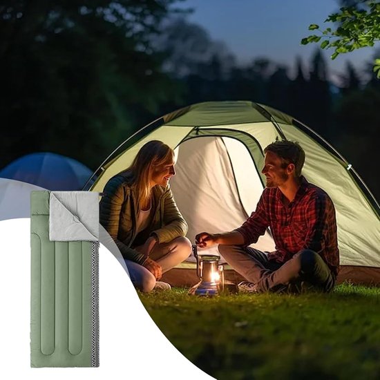 Kampeer Quilt - Slaapzak Outdoor - Kamperen en Reizen - Lichtgewicht Vulling - 190x75 cm - a — afbeelding 3
