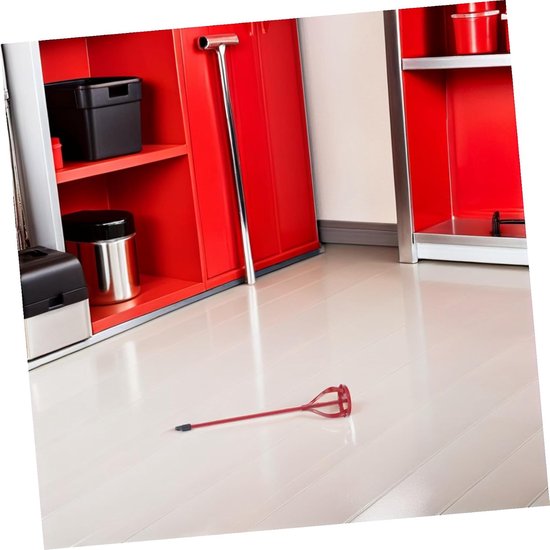 Mengstaaf Set - Boormachine Opzetstuk - Verf Mengen - Efficiënt en Snel - 2 Delig - Rood — afbeelding 2
