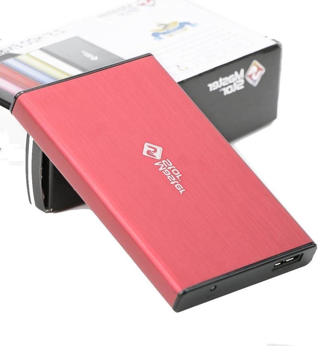Externe Harde Schijf - Draagbare Opslag - Bestanden Opslaan - Super Snel USB 3.0 - 1 TB - Rood