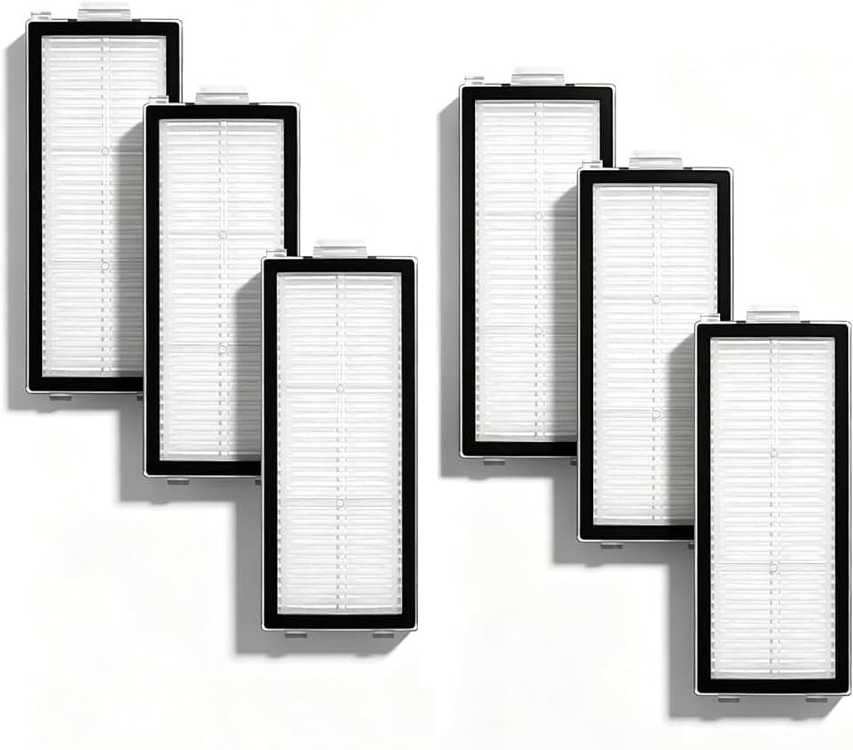 Filter reserveonderdeel voor Roborock Qrevo Master/Qrevo Slim/Saros Z70/Qrevo Curv 2 Flow robotstofzuiger, accessoires, wasbaar en herbruikbaar, 6 stuks