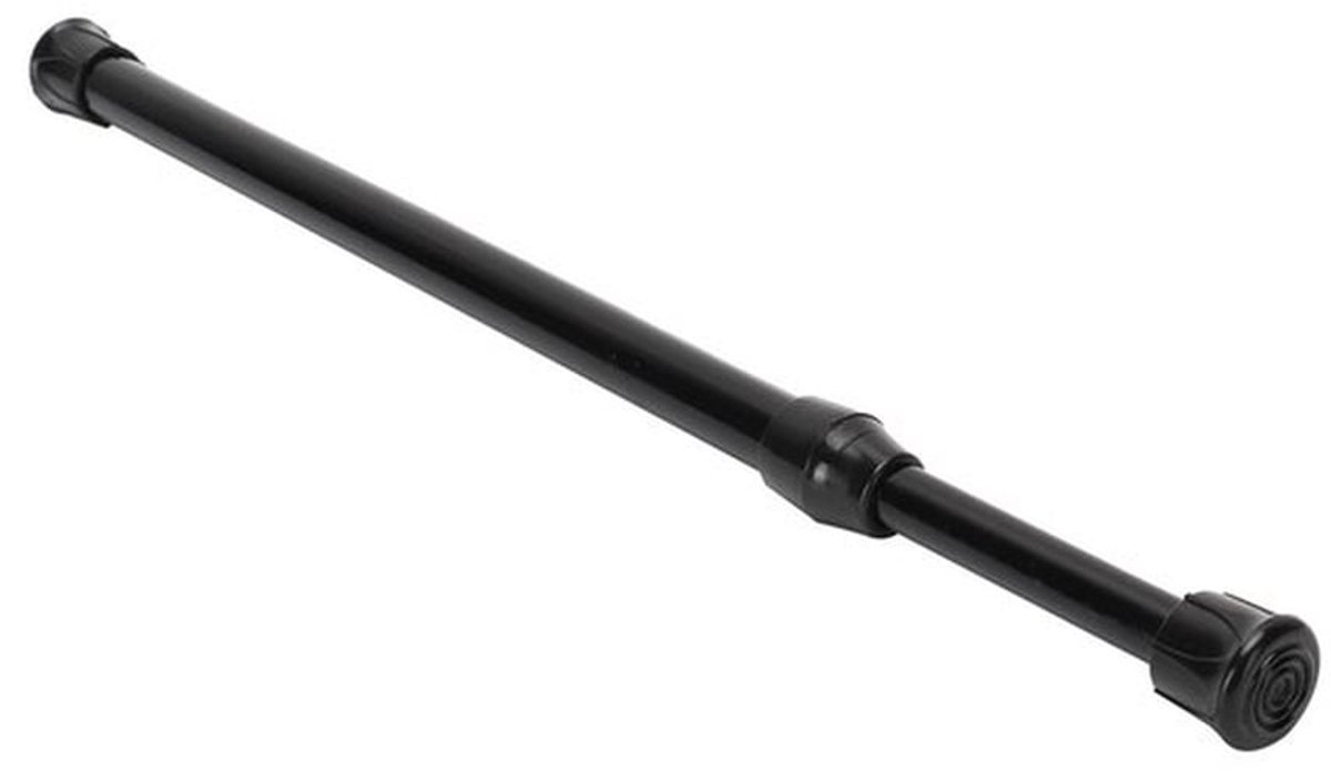 Veerspanning Verstelbare Trekstang - Gordijnrail - Zwart - Koolstofstaal - Diameter 1,3 cm - Maat 25-40 cm/30-50 cm/40-70 cm/55-90 cm - Gordijnstang