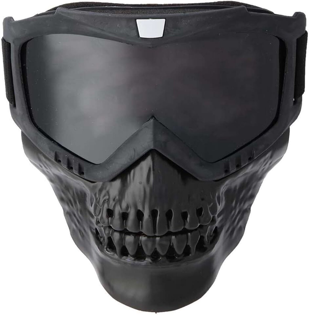 Motorbril Helmmasker, motorhelm rijbril met gezichtsmasker Vintage, unisex buitenskisporten Motorracebril(Grijs)