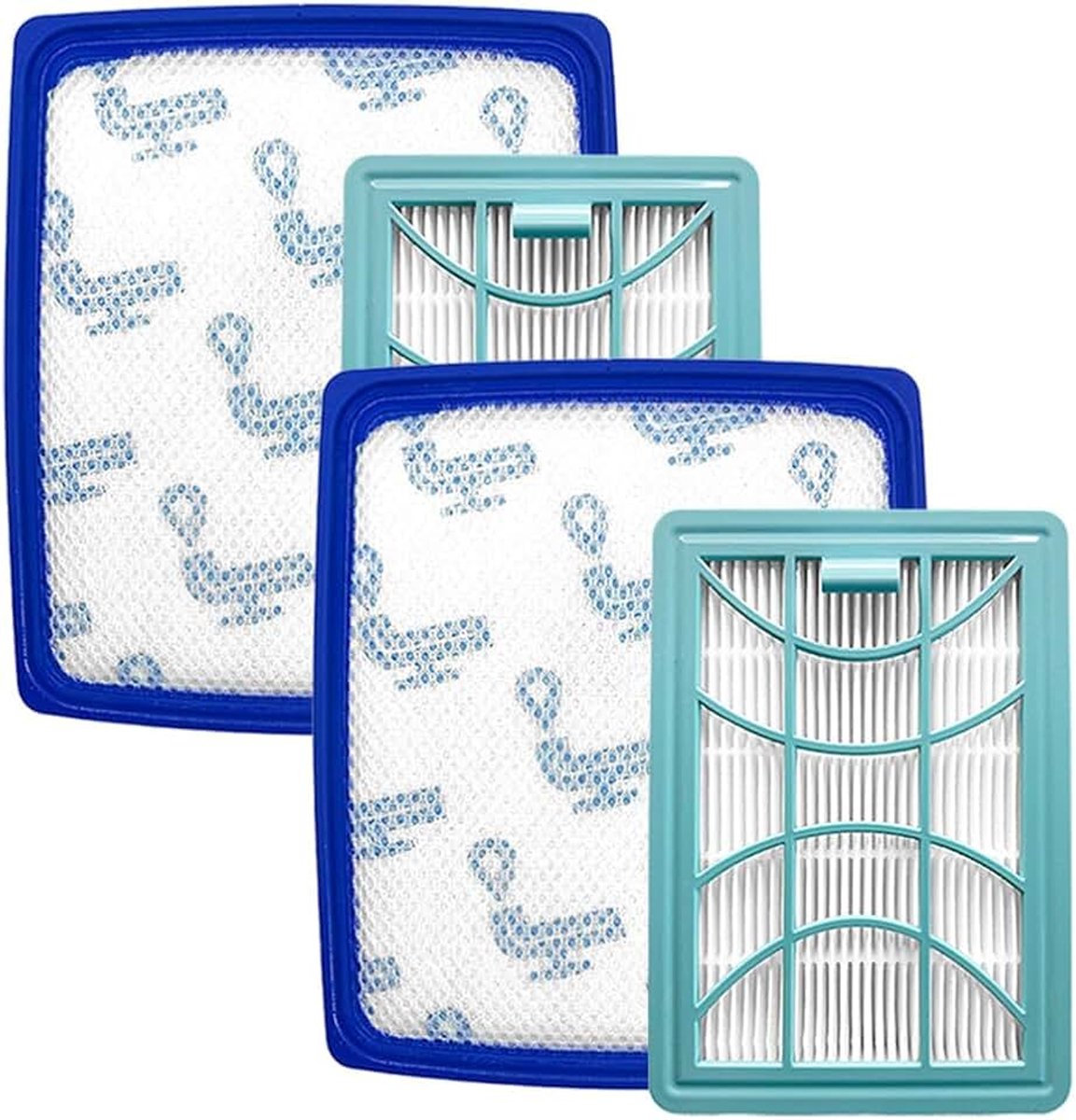 Compatibel met Philips PowerPro Expert FC9741 FC9742 FC9743 FC9744 FC9745 FC9747 FC9729, vervangingsfilter voor 7000 Serie stofzuigers zonder stofzak, vervangt FC8003/01, CP0616, CP0617