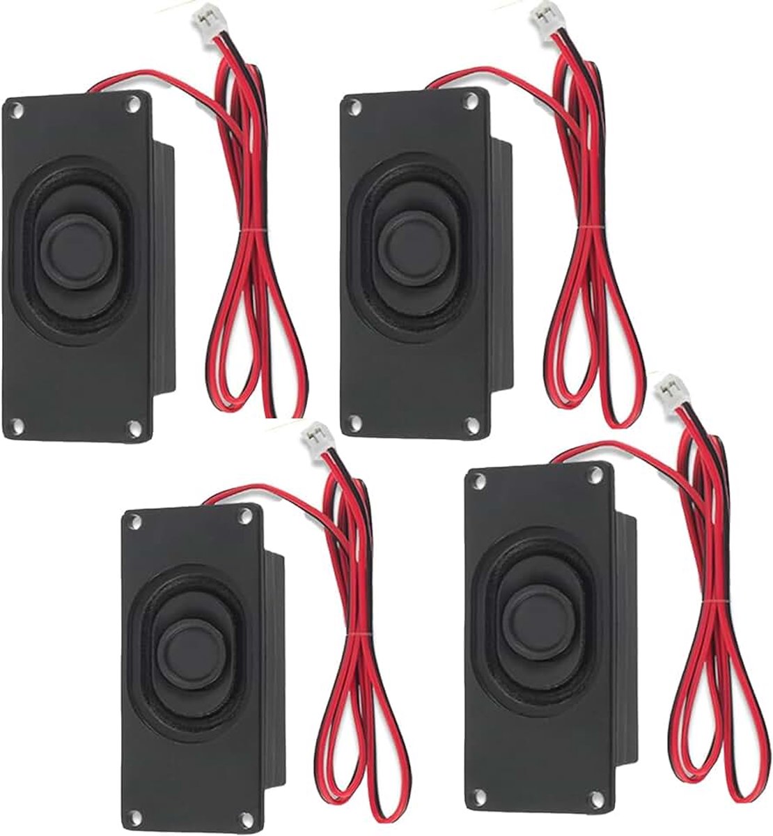4 stuks luidsprekers 3 watt 8 ohm luidsprekers 3 W 8 ohm JST-PH2.0 interface voor Arduino moederbord elektronische doe-het-zelfprojecten en LCD tv-monitoren