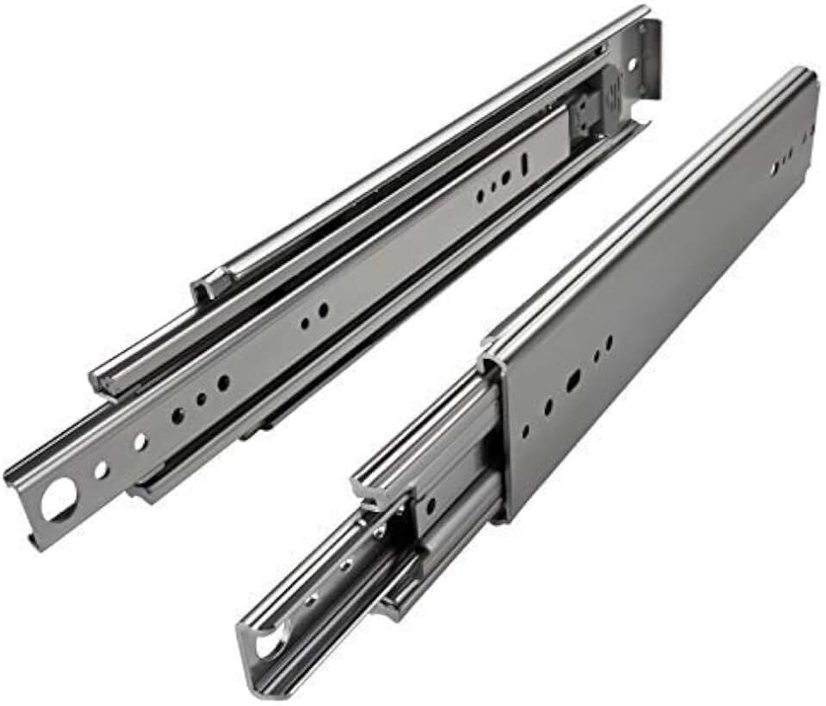 1 Paar (2 stuk) Volledig uitschuifbaar Ladegeleider KV1-250-H76-L1270-NF Lengte 1270 mm Draagkracht 250 kg gegalvaniseerd van SOTECH