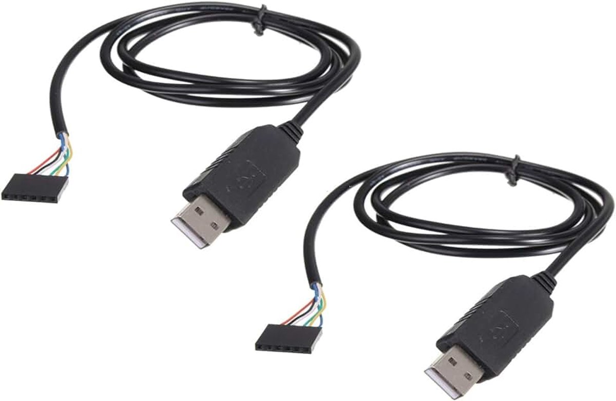 2pcs 6Pin FTDI FT232RL USB To Serial Adapter Module USB TO TTL RS232 Cable