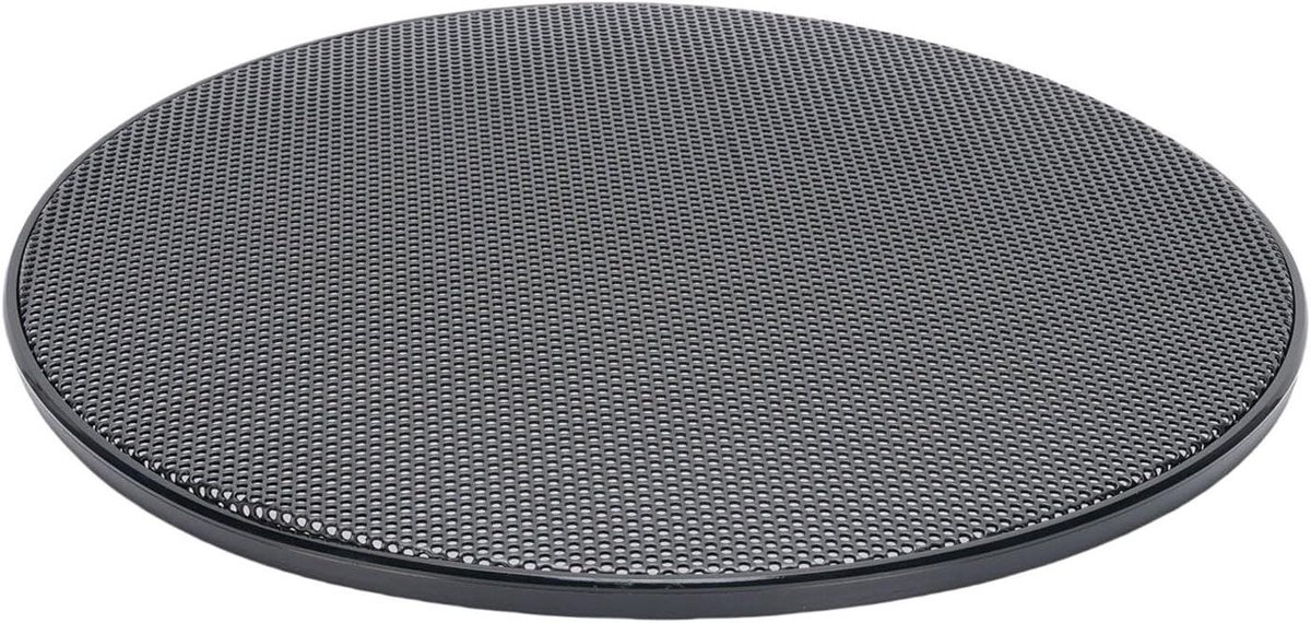 Metalen Speaker Grills - Luidsprekerbeschermers - Thuisbioscoop Inrichting - Duurzaam Koudgewalst Staal - 25.5 cm Buitendiameter - Zwart