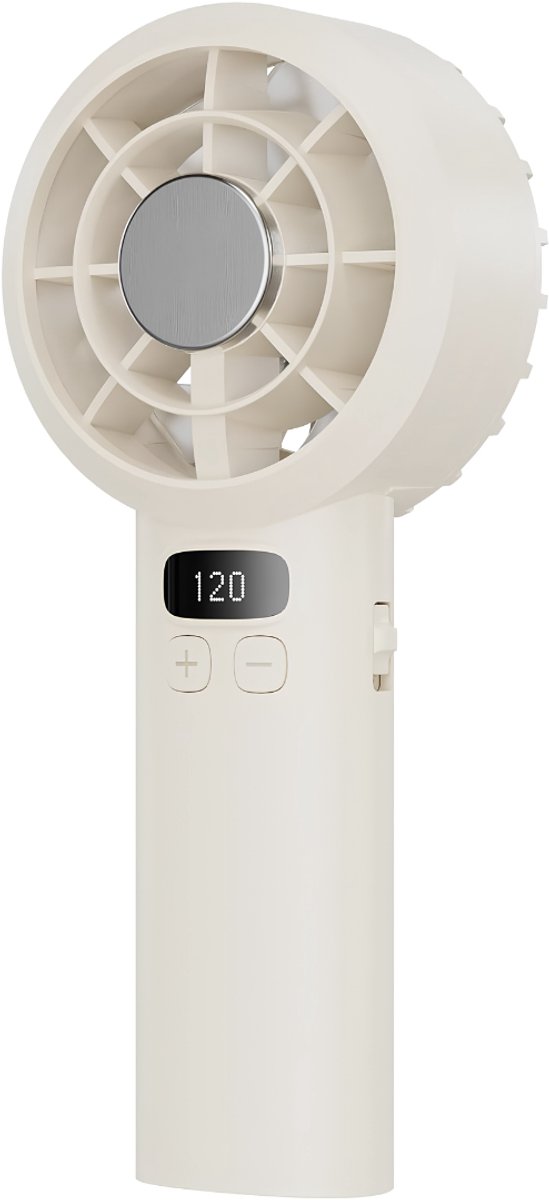 VALI® Handwaaier - Kleine Zakventilator - Oplaadbare Miniventilator - Geel - 171cm x 41cm x 76cm