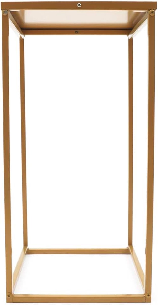 10 x bloemenstandaard, metaal, goud, 60 cm, moderne plantenstandaard, bloempotstandaard, loft, bodem, vaas, bloemenstandaard, middenstuk voor tafels, bruiloft, feest, decoratie