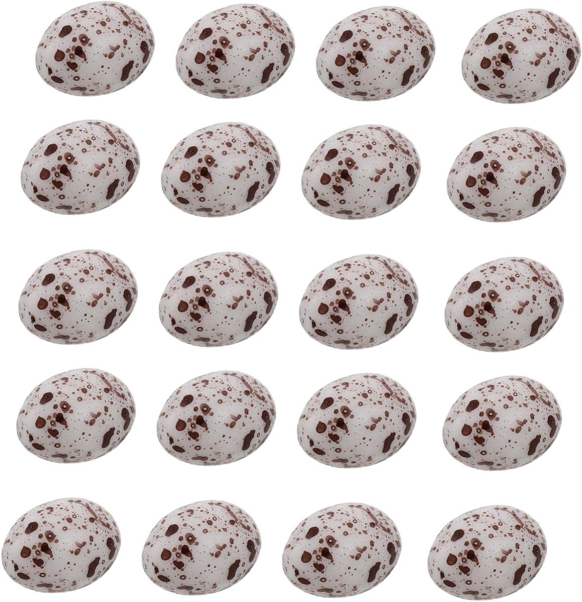 Mini Kwarteleitjes Figuren - Nep Eitjes Decoratie Eitjes - Landschap Projecten - Realistisch Ontwerp - 20 stuks - Multi
