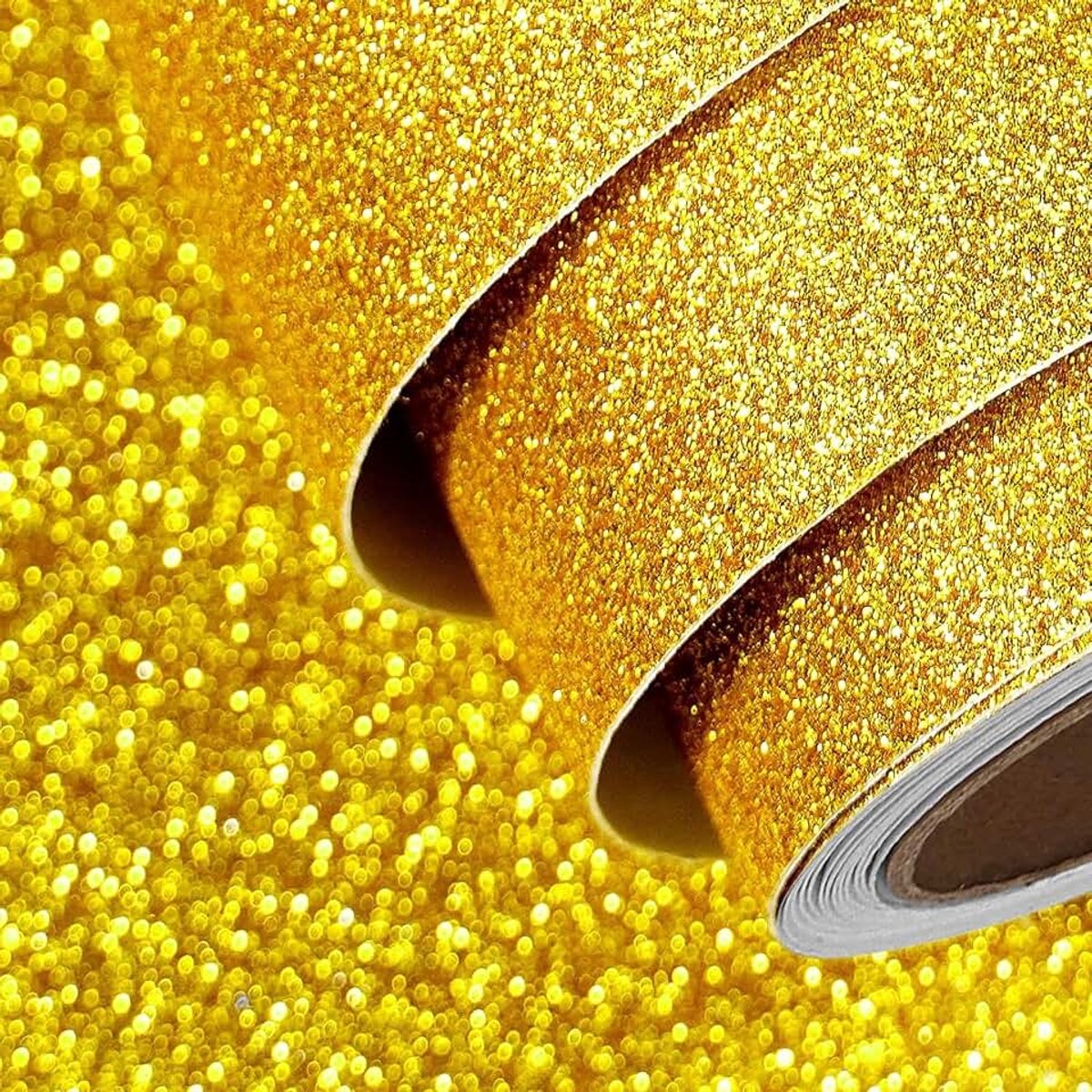Behang Goud Dikke Glitterfolie Zelfklevende Meubelfolie 40CM x 2M Vinyl Zelfklevende Folie Goud Zelfklevende Folie Meubels Kinderen Stickers Muurverf Papier Knutselen