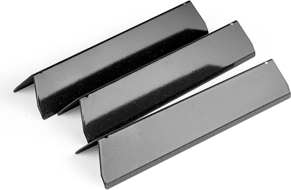 7635 38,8 cm porseleinen flavoizer bars voor Weber Spirit I, II 200 serie E210 S210 grills, branderafdekking voor Weber e210 aroma-accessoires, reserveonderdelen vlamverdeler, hitteschild