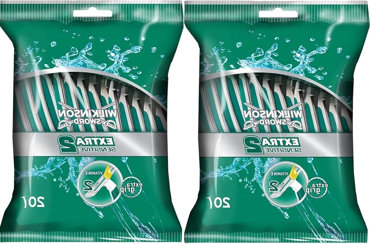 Wegwerpbare scheermessen - Scheermesjes voor mannen - Glad scheren - Gevoelig comfort - Pack van 40 - null