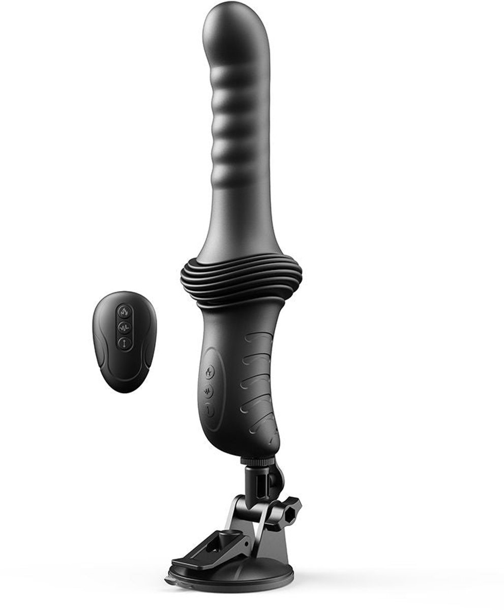 Dorcel - Deep Orgasm - Stotende Vibrator - Verwarmend - Met Zuignap - Zwart