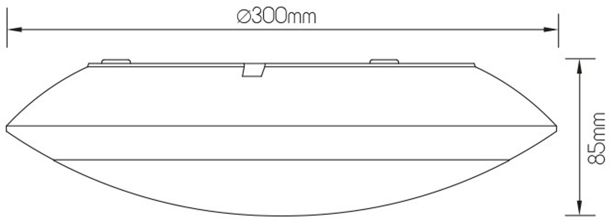 VELAN Plaf. LED 1600Lm 16,5W zwart IP65