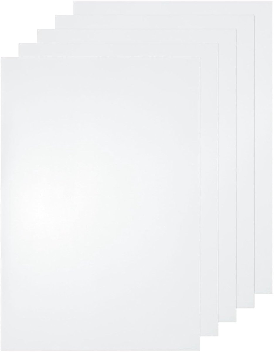 5 vellen van transparante kunststof, 30 x 20 x 20 cm, flexibele transparante pvc-folie met beschermend papier voor bewegwijzering, doe-het-zelfprojecten, fotolijst voor foto's, schilderen
