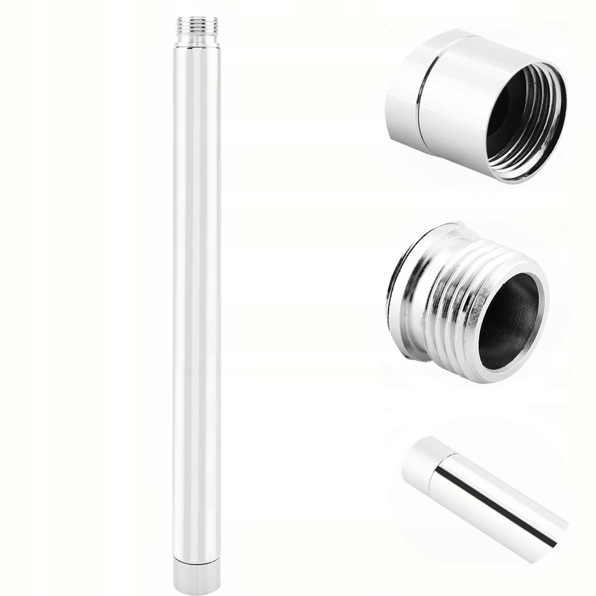 Douchearm Verlengstuk 21cm RVS - Universele G1/2" Aansluiting
