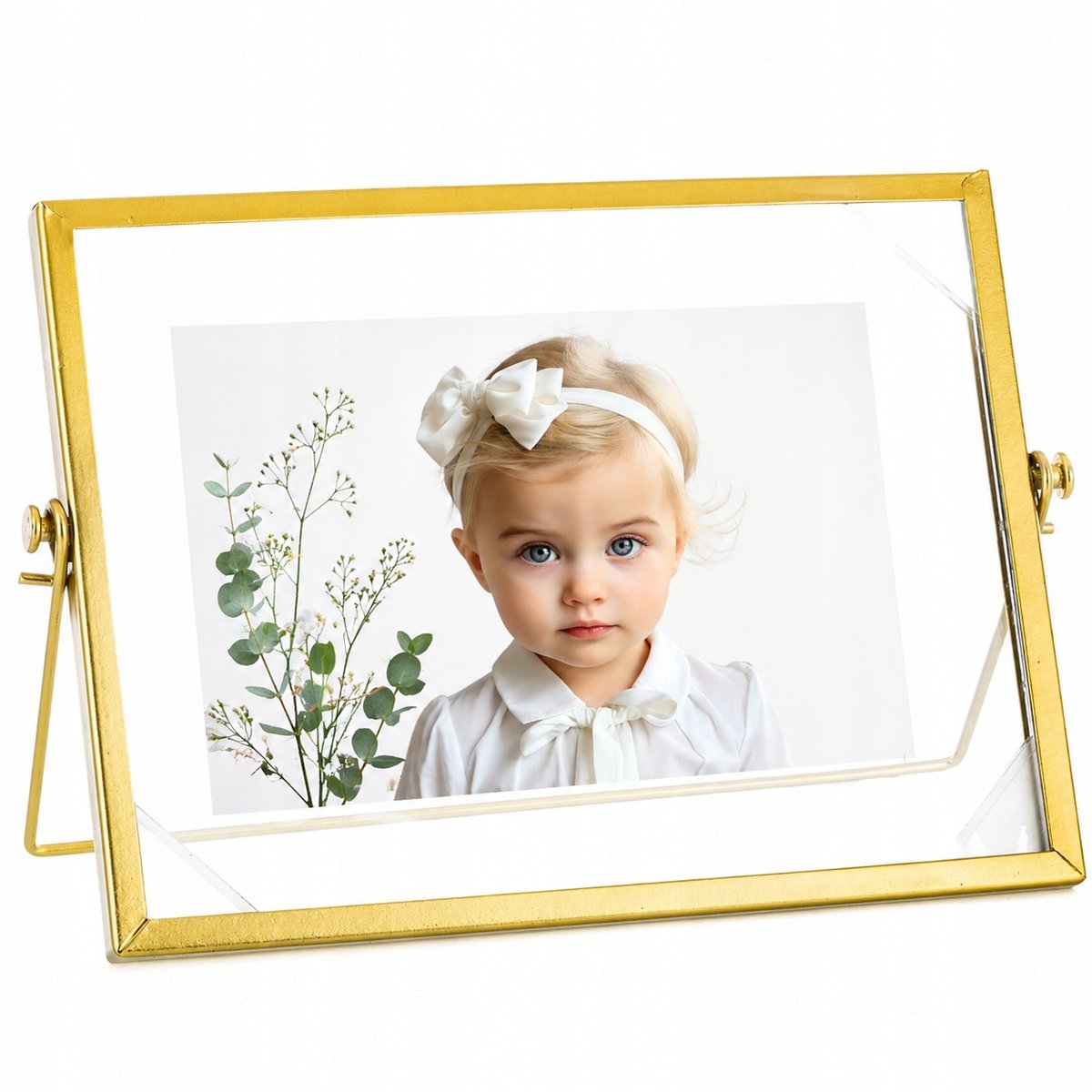 Gouden Metalen Fotolijst 10x15cm Glamour - Zwevend