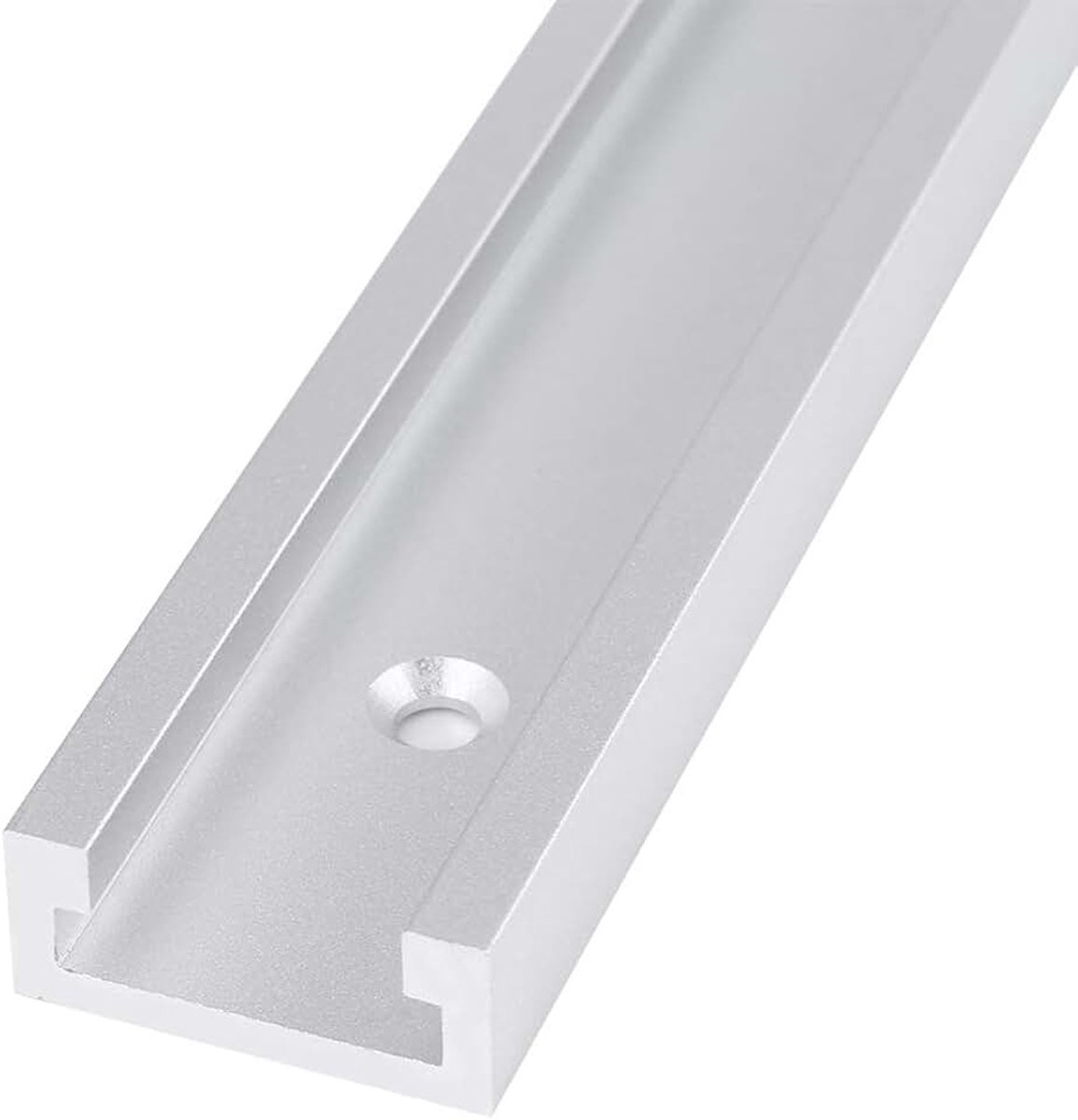 T-rail, T-rail, T-railhelling, T-sleuf, verstekrail, T-groefrail, T-spoor met zelftappende schroeven, voor houtbewerking, freestafel, T-schroef