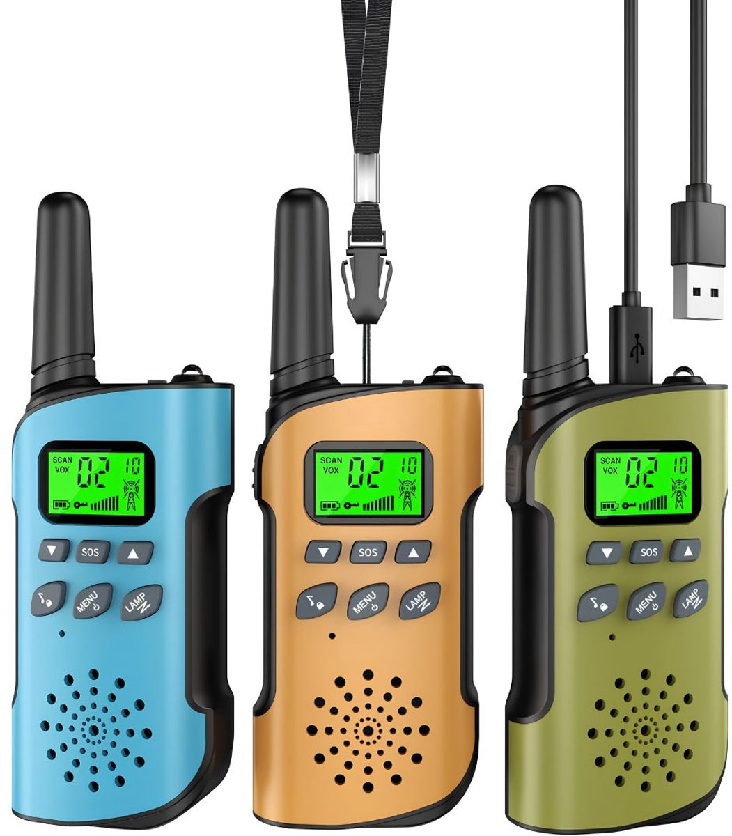 JCP® Walkie Talkie Kinderen - Walkie Talkie Kinderen Oplaadbaar - Walkie Talkie voor Kinderen - Bosbeek - 3cm x 6cm x 15cm