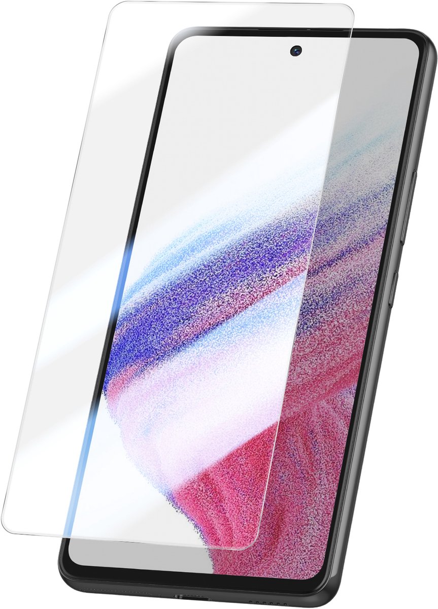 Mayaxess, Screenprotector Geschikt voor Samsung Galaxy A53 5G Gehard Glas Schokbestendig 9H, Transparant