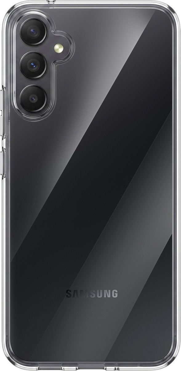 Mayaxess, Siliconen Hoesje Geschikt voor Samsung Galaxy A34 5G Soepel Gel Schokbestendig, Transparant