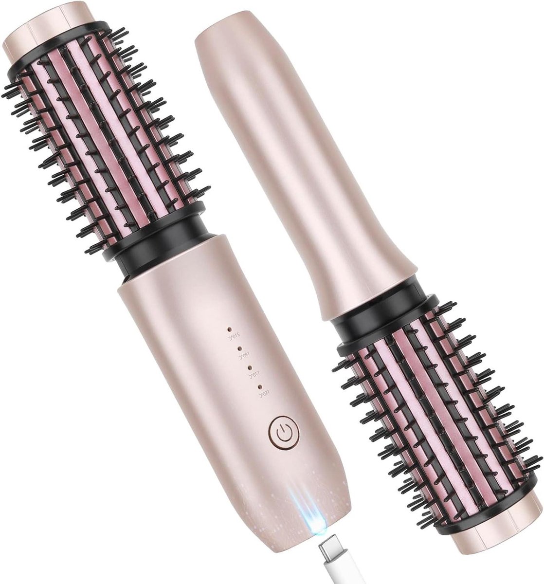 Draadloze Krultangborstel - Mini Krultang - Haar Stylen - Negatieve Ion Technologie - 19 cm - Roze