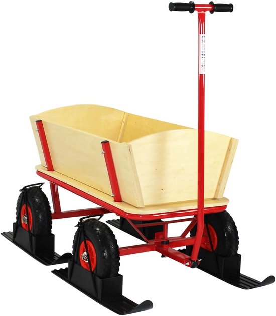 Glijders voor bolderkar - Sneeuwaccessoires - Gemakkelijk vervoeren - Past op brede banden - 260 x 85 mm - Zwart — afbeelding 2