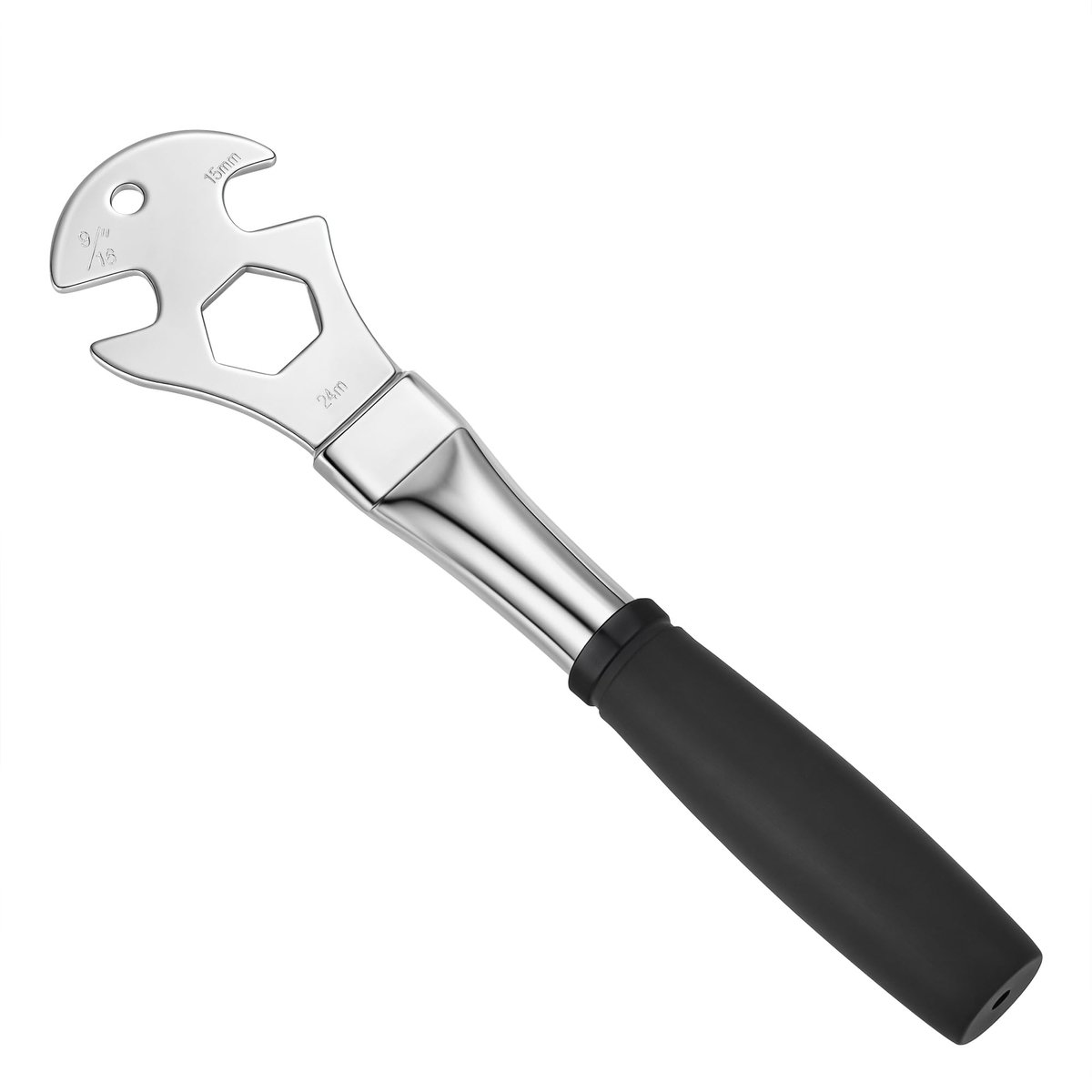 Pedalensleutel - dubbelzijdig 15/16/17 mm comfortabele grip energiebesparend reparatiegereedschap voor fietsonderhoud thuis