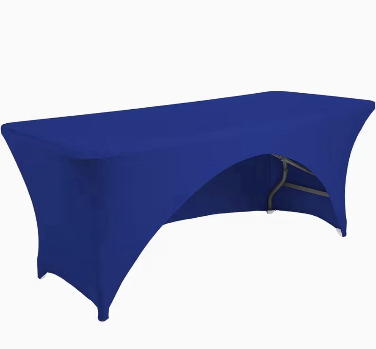 Scoby - Tafelrok - Tafelhoes - Stretch Tafelhoes - Table Cover - Spandex - Geschikt voor Tafels van 183 × 76 cm - Donkerblauw